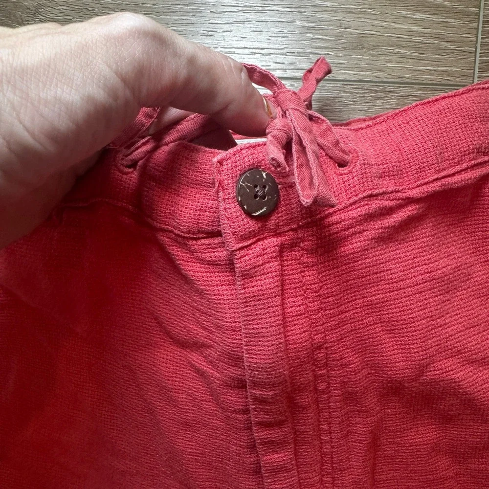 Royal Robbins Coolmesh Shorts Women Coral Pink Outdoor Hiking Cotton Size 10 NWT